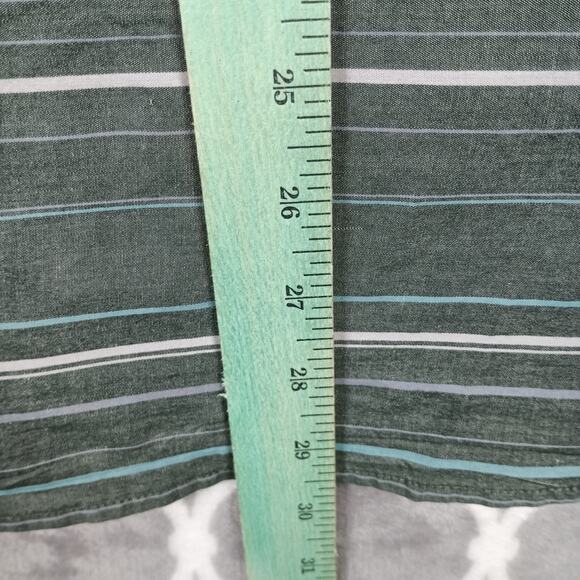 HippyTree Shirt Men Large Gray Striped Short Sleeve Surf Outdoors - Picture 6 of 9